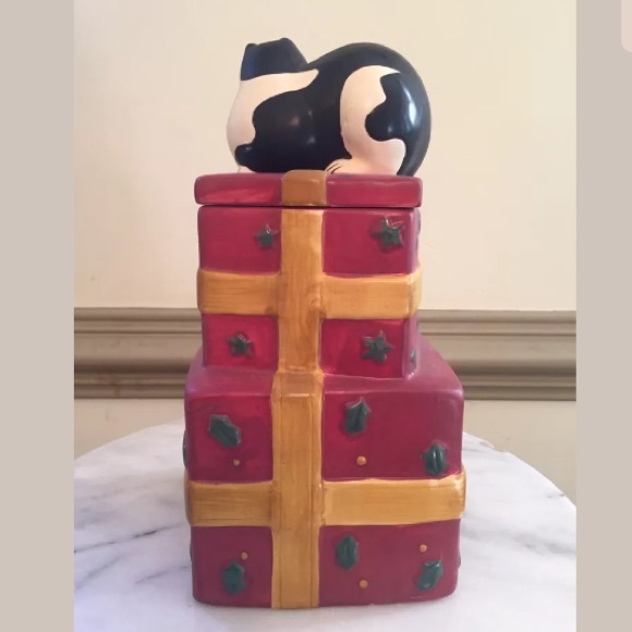 Sakura Kitchen Warren Kimble Cat Christmas Gift Boxes Cookies Jar Poshmark